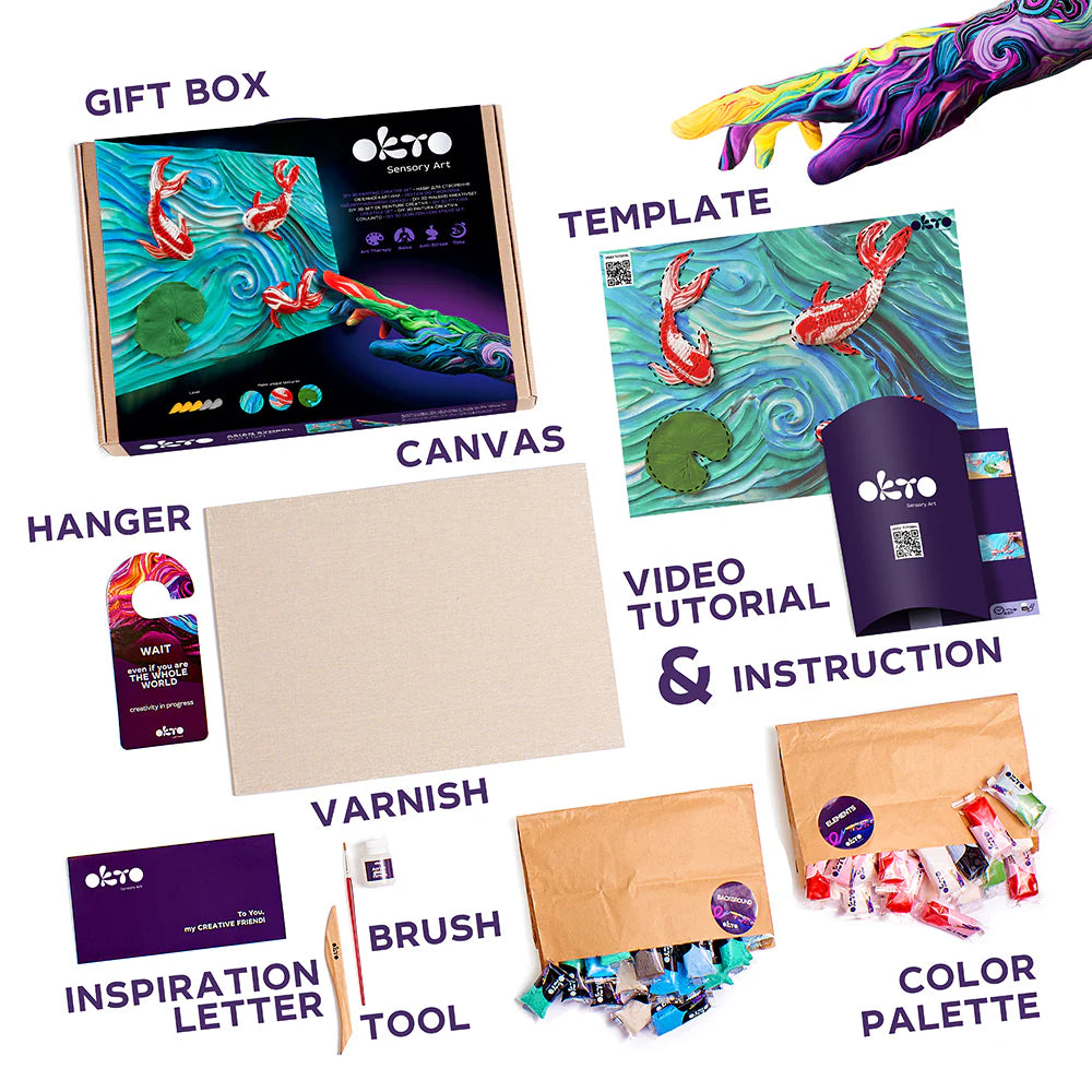 Okto Sensory Art Creative Set Koi Carps