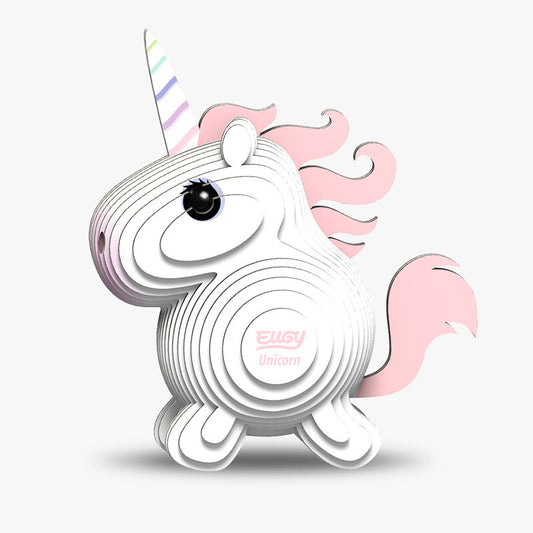 Eugy 3D Cardboard Model Kit Unicorn