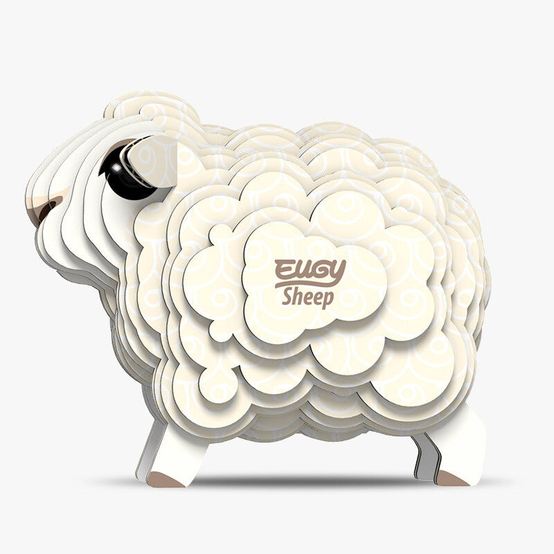 Eugy 3D Cardboard Model Kit Sheep