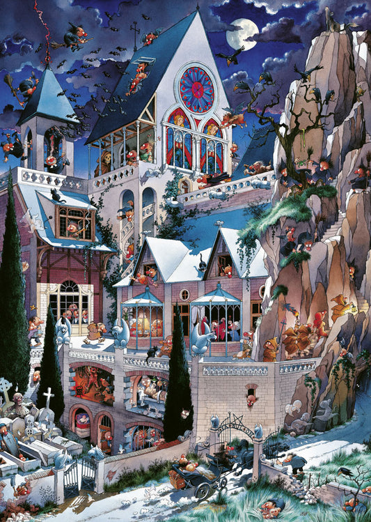 Heye Triangular 2000pc Jigsaw Puzzle Castle of Horror