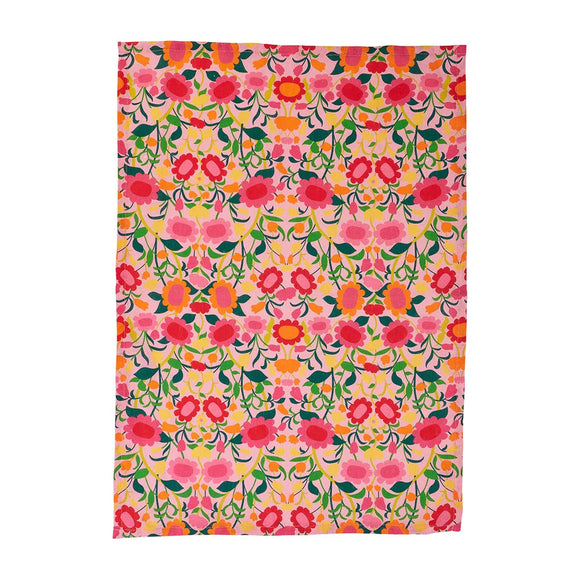 Annabel Trends Linen Tea Towel Flower Patch