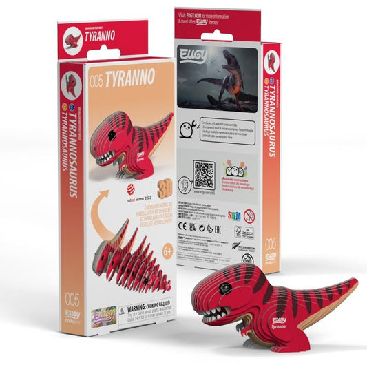 Eugy 3D Cardboard Model Kit Tyranno