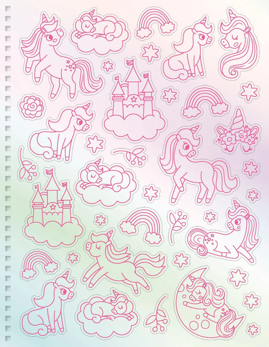 Velvet Art Activity Book Unicorns