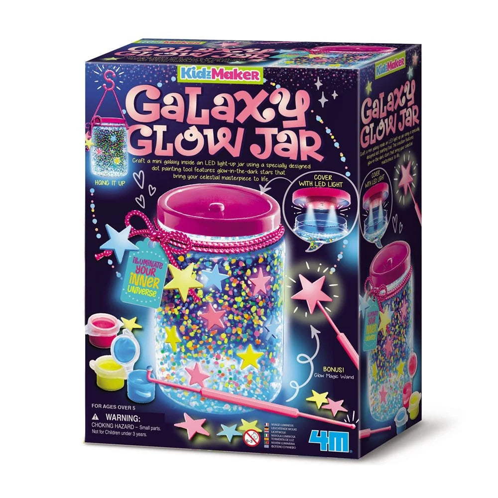 4M KidzMaker Galaxy Glow Jar