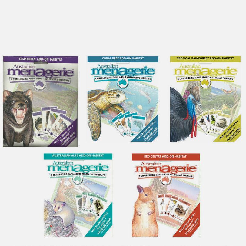 Australian Menagerie Tasmania Add-On Habitat Card Game