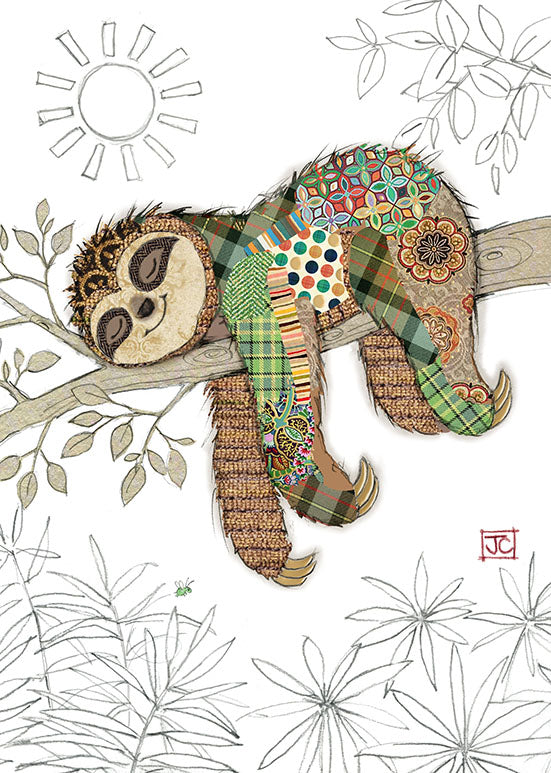 Bug Art Greeting Card Simon Sloth