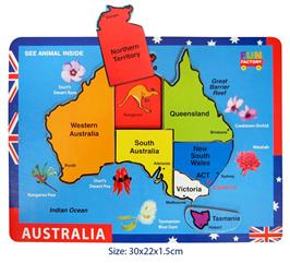 Puzzle Board Australia Map