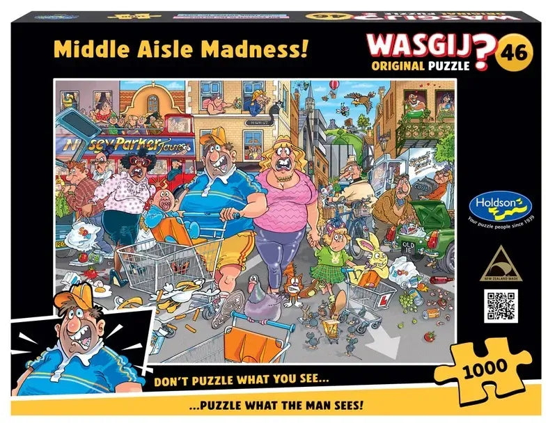 Wasgij? 1000pc Original Jigsaw Puzzle 46 Middle Aisle Madness