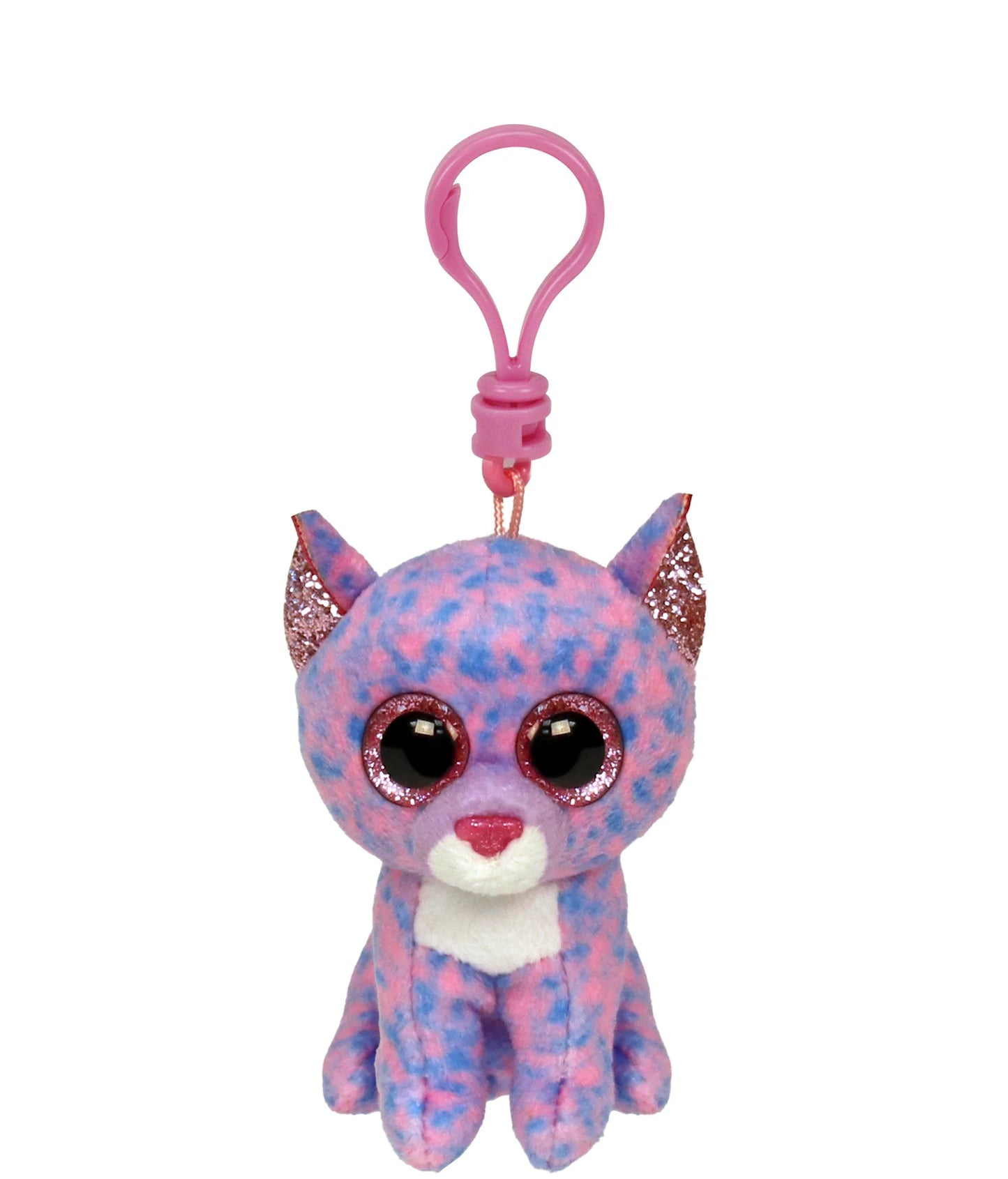 Ty Beanie Boo Cassidy Lavendar Cat Clip