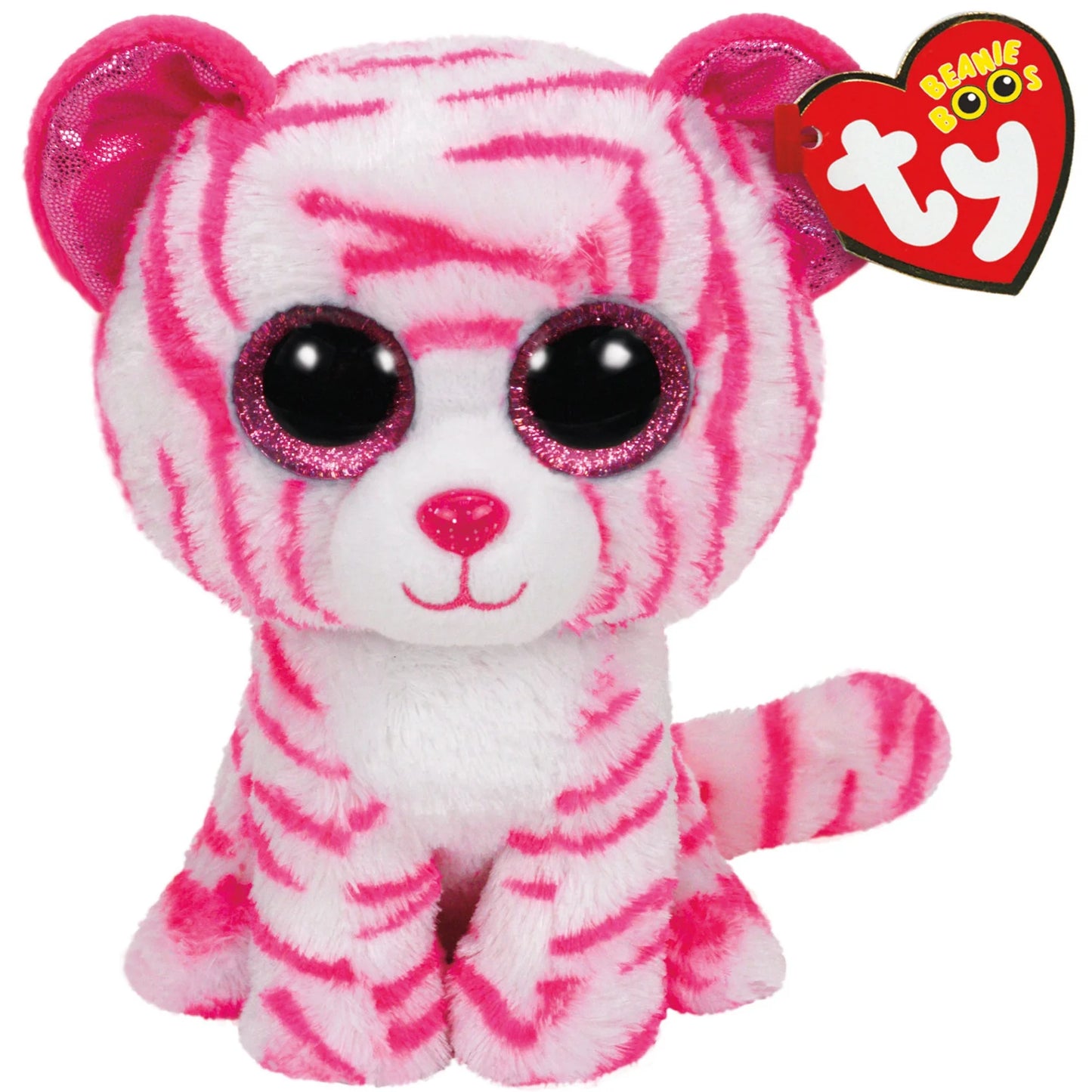 Ty Beanie Boo Asia Pink and White Tiger