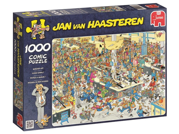 Jan Van Haasteren 1000pc Jigsaw Puzzle Queued Up