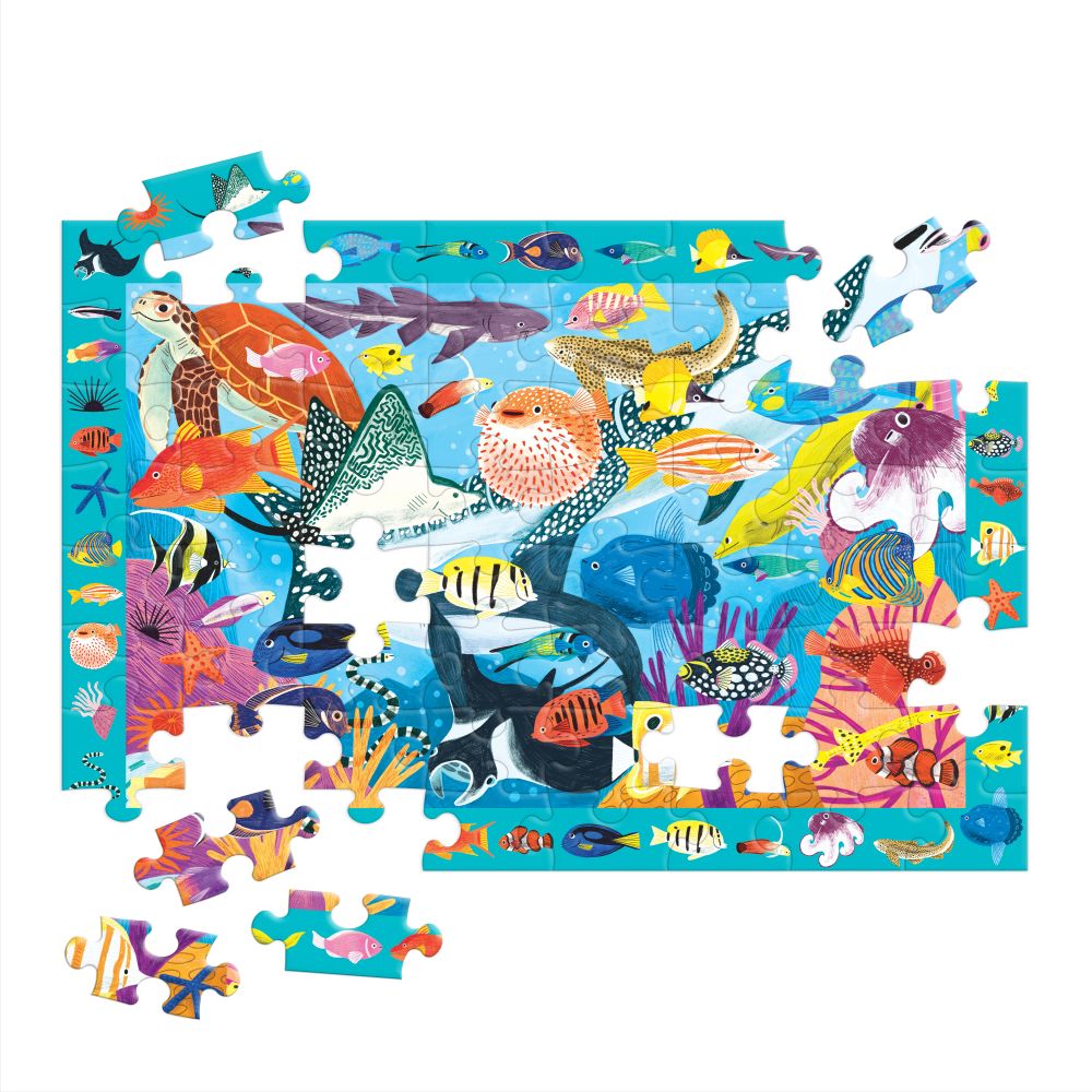 Mudpuppy 64pc Search & Find Jigsaw Puzzle Coral Reef