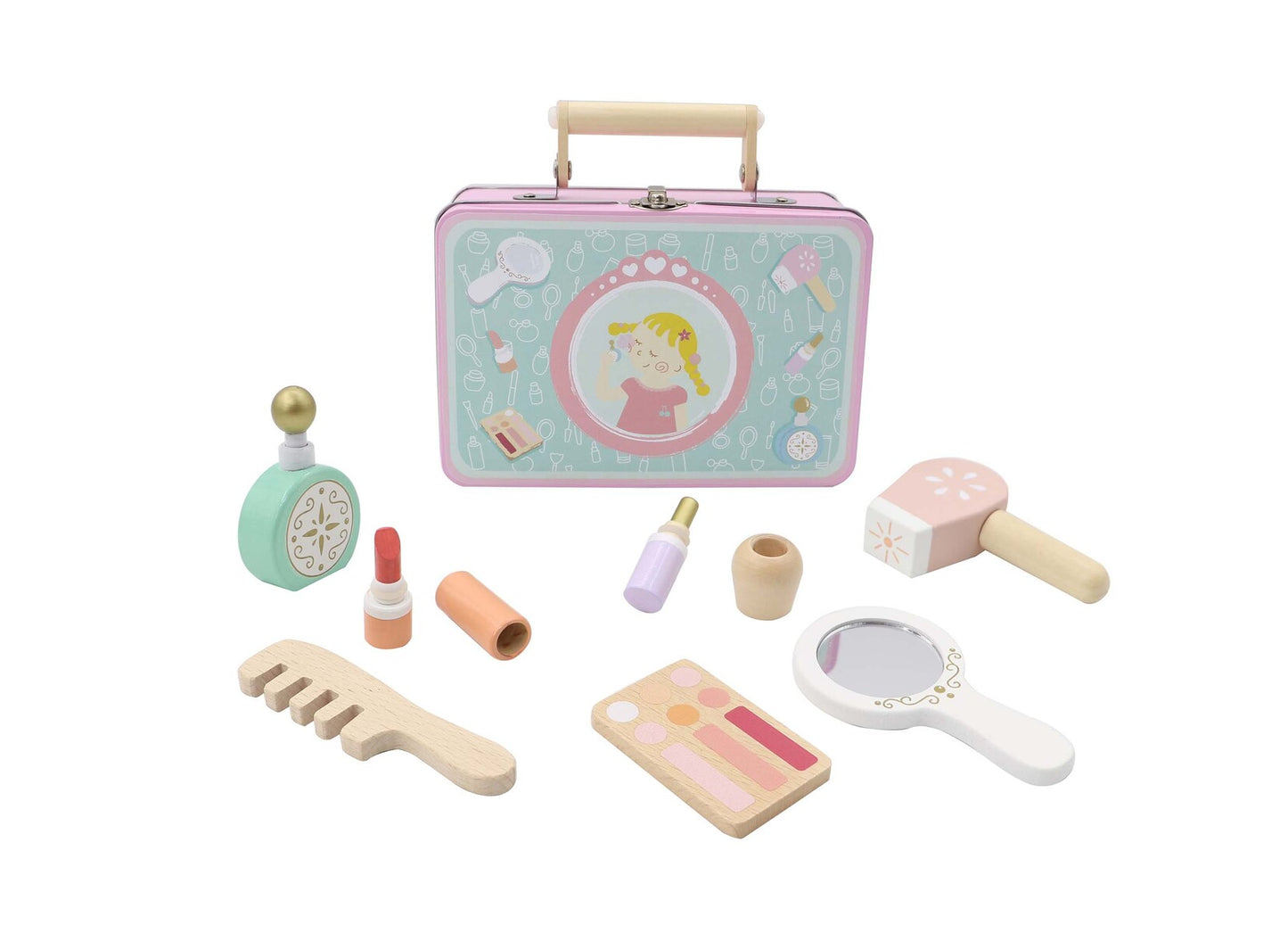 Wooden Beauty Playset with 7Pcs