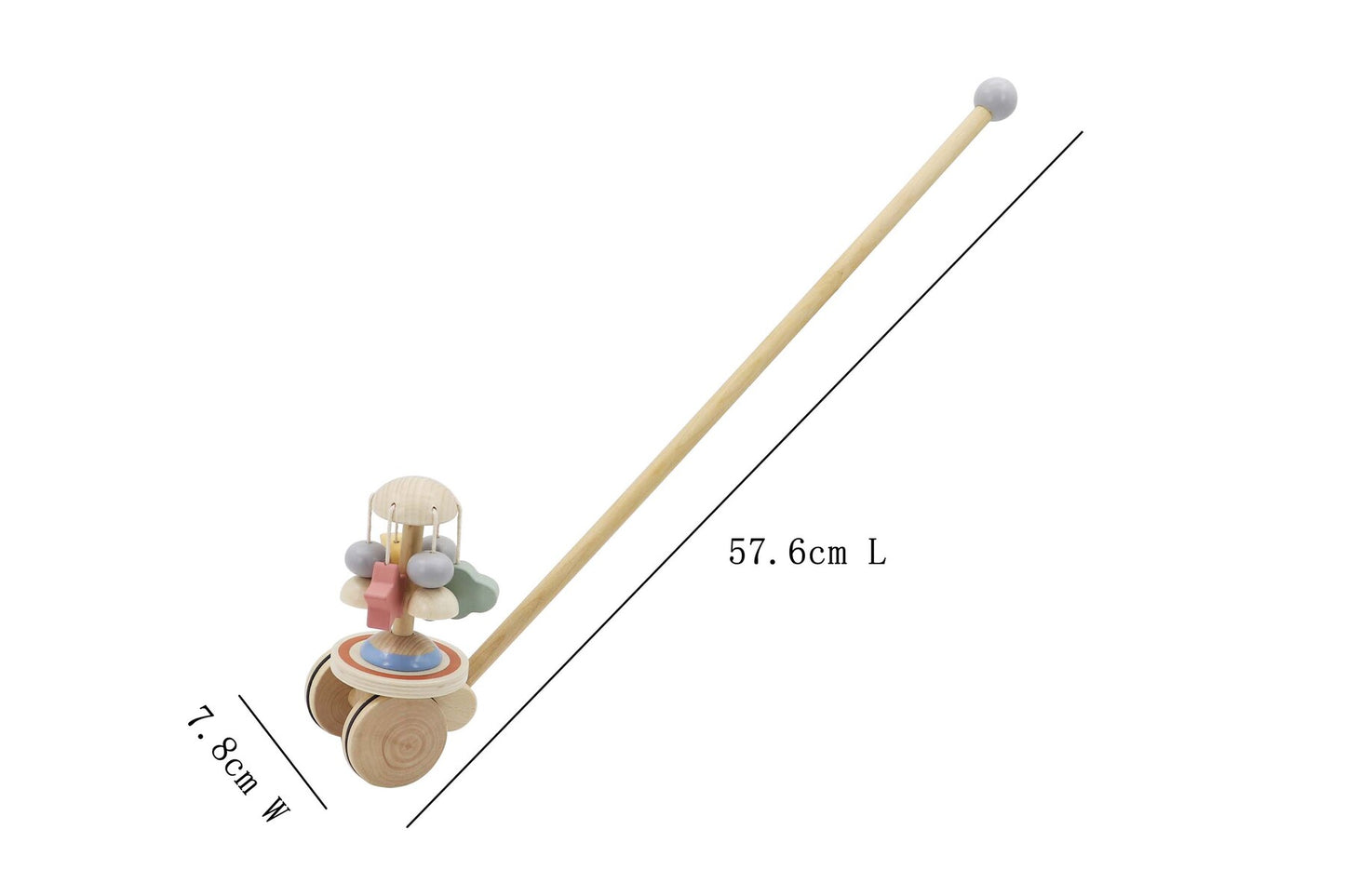 Calm & Breezy Push Along Spinning Flower