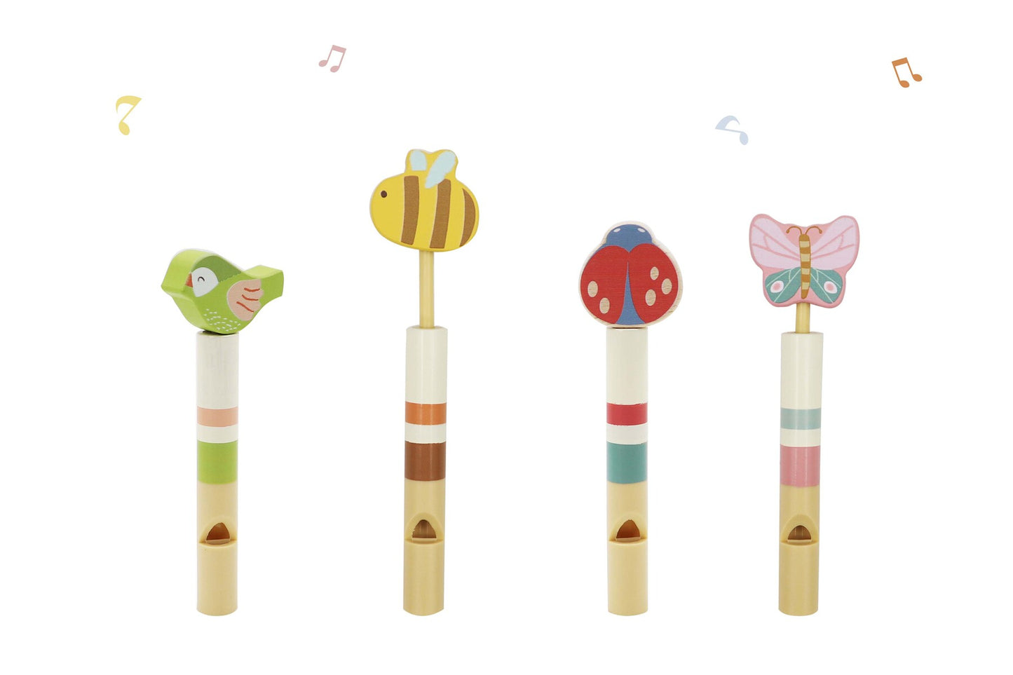 Kaper Kidz Wooden Spring Animals Slide Whistle