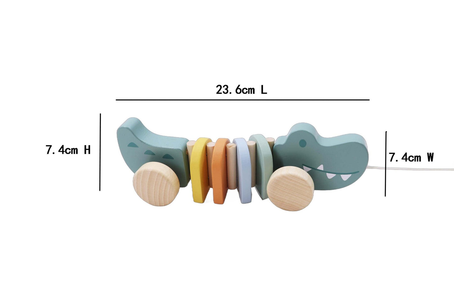 Kaper Kidz Wooden Pull Along Crocodile