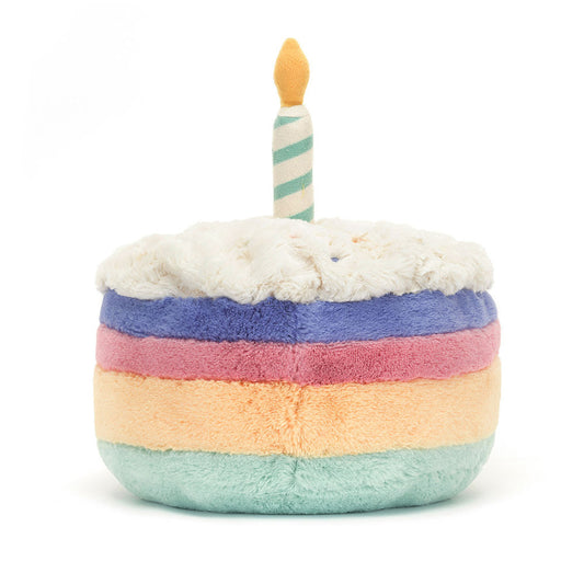 Jellycat Plush Amuseables Rainbow Birthday Cake