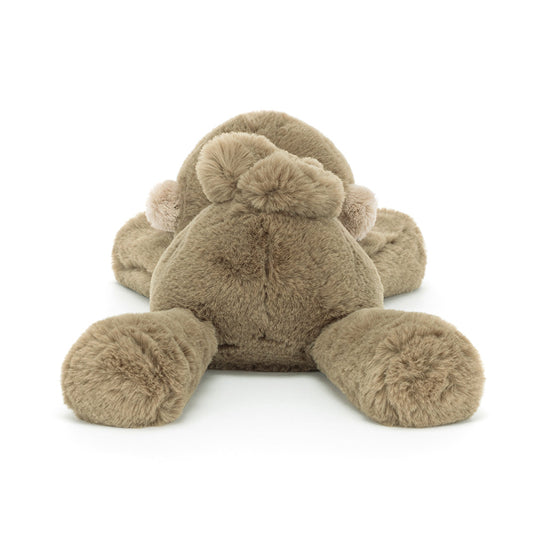 Back view of Jellycat Smudge plush Monkey