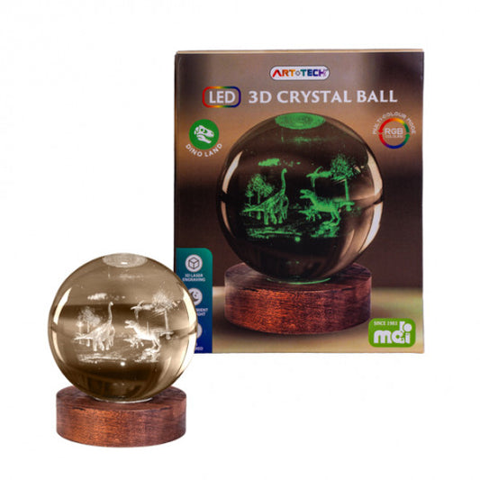 MDI LED 3d Crystal Ball Light Dinosaurs