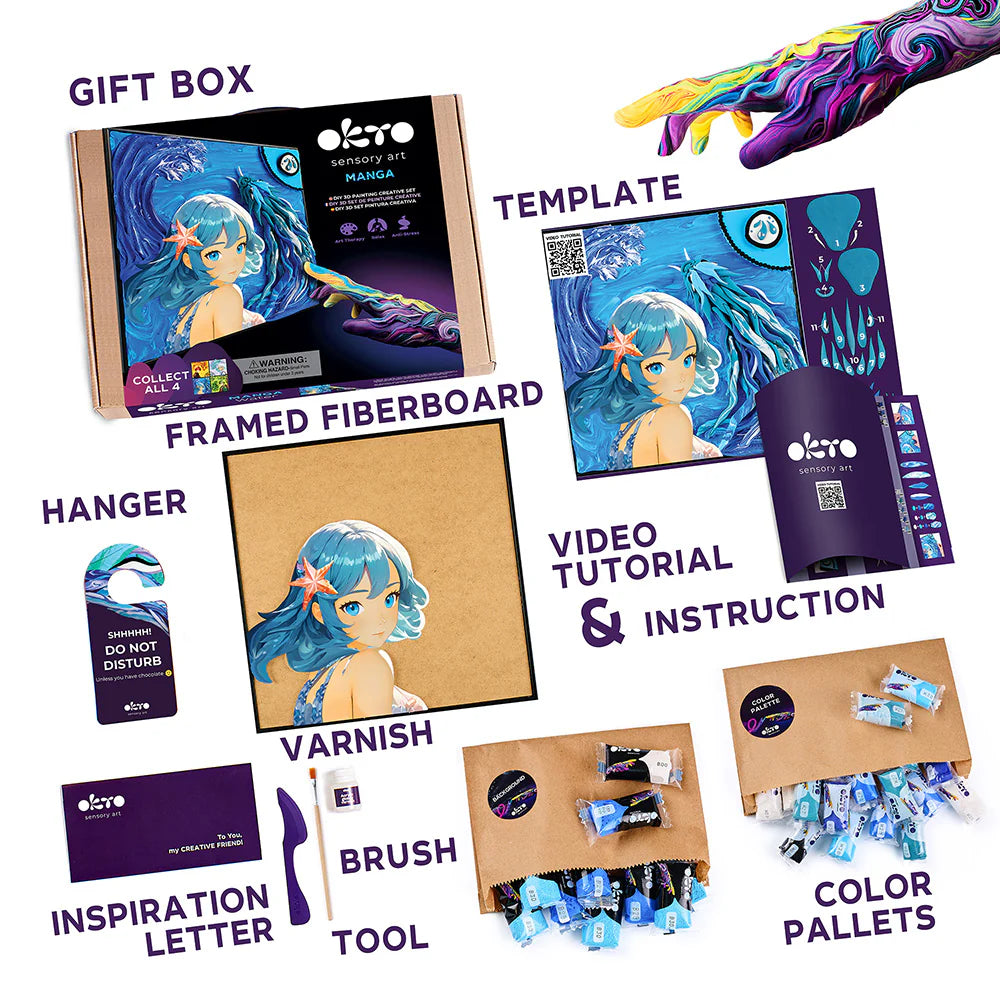 Okto Sensory Art DIY 3D Painting Manga Water