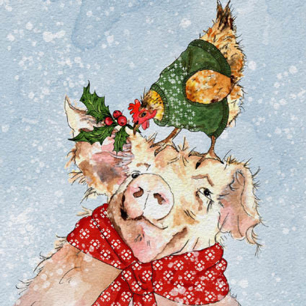 Peartree Heybridge Christmas Card Piggy