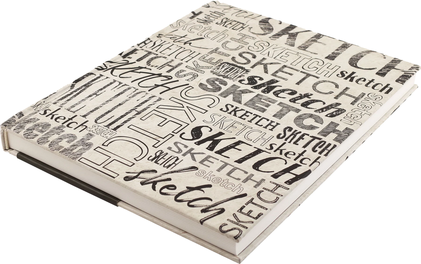 Sketchbook with 'sketch' text on a white background