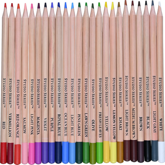 Set of Studio Series colored pencils with various colors and names.