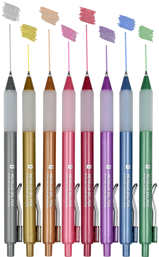 Peter Pauper Press Studio Series Metallic Gel Pens 8pk