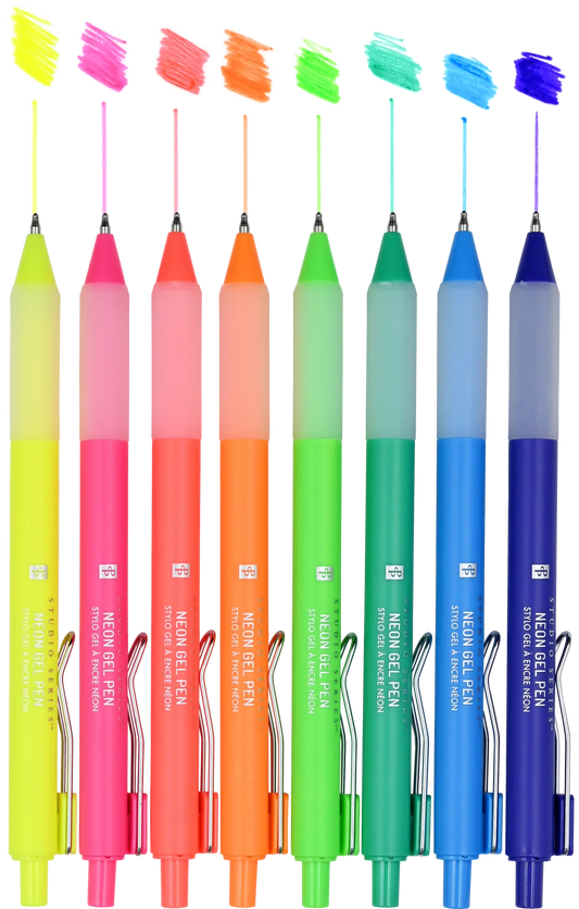 Peter Pauper Press Studio Series Neon Gel Pens 8pk