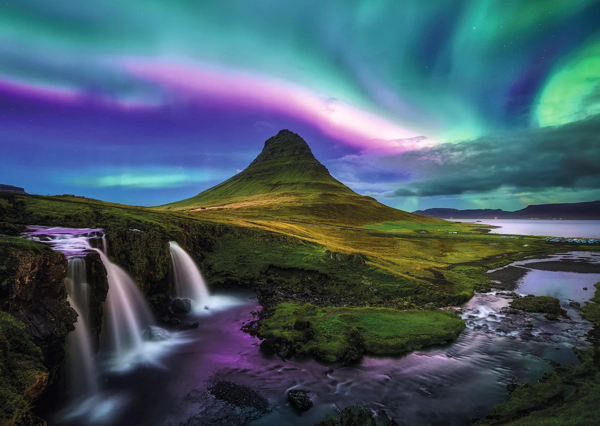 Ravensburger 1000pc Jigsaw Puzzle WJPC 2025 Aurora Over Kirkjufell