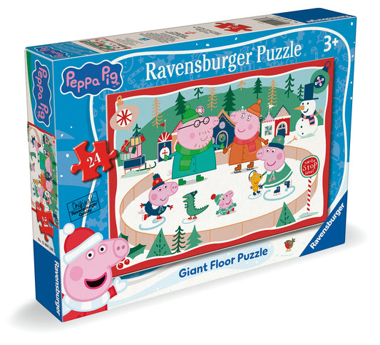 Ravensburger 24pc Giant Floor Jigsaw Puzzle Peppa Pig Snow Much Fun!
