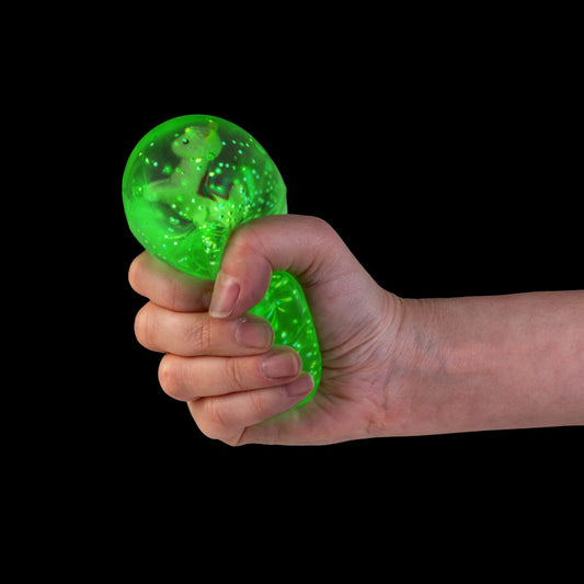 Smooshos Super Squeeze Glow in the Dark Diamond Sphere Alpaca