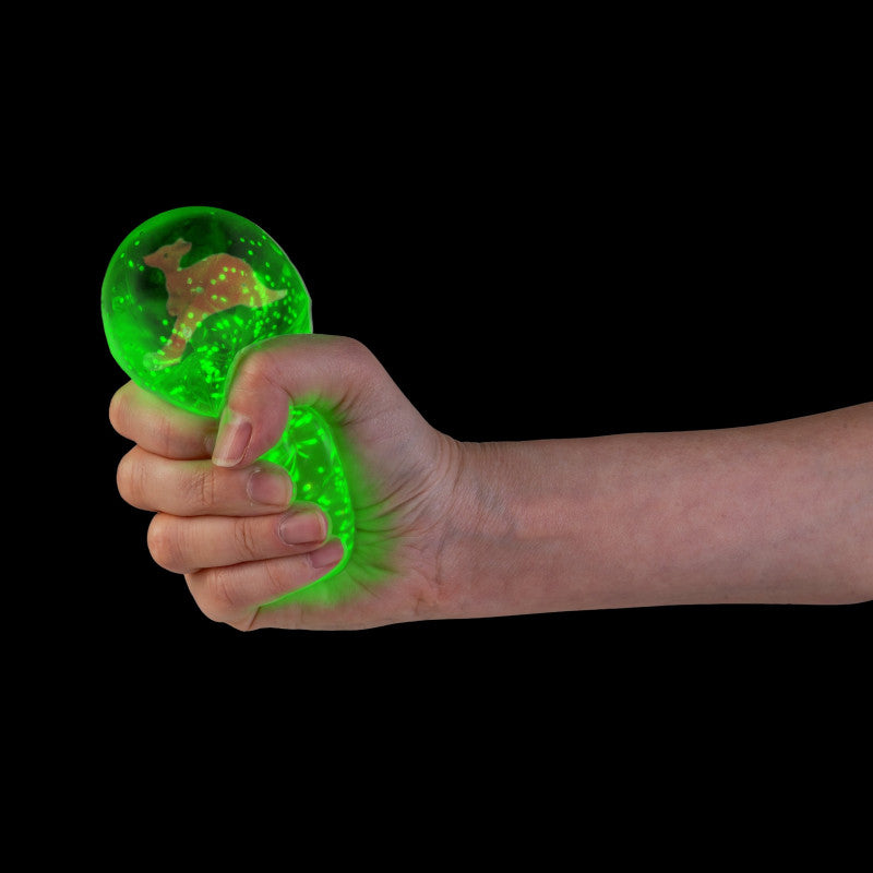 Smooshos Super Squeeze Glow in the Dark Diamond Sphere Kangaroo
