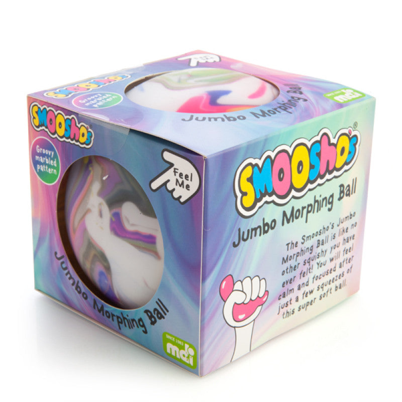Smooshies Jumbo Morphing Ball packaging on a white background