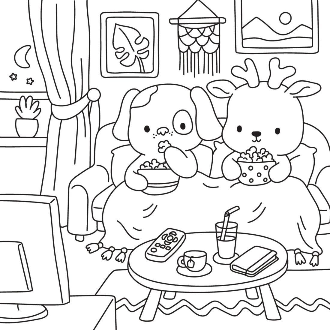 Creative Mile Snug Life Colouring Book