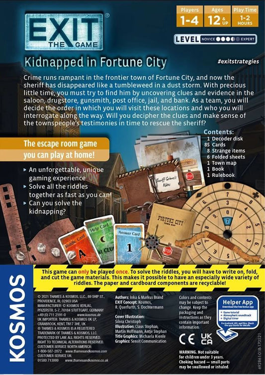 Exit the Game Kidnapped in Fortune City Escape Room Game