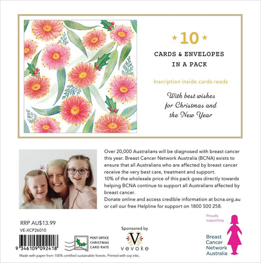 Charity Christmas Card 2026 10pk BCNA Christmas Gums