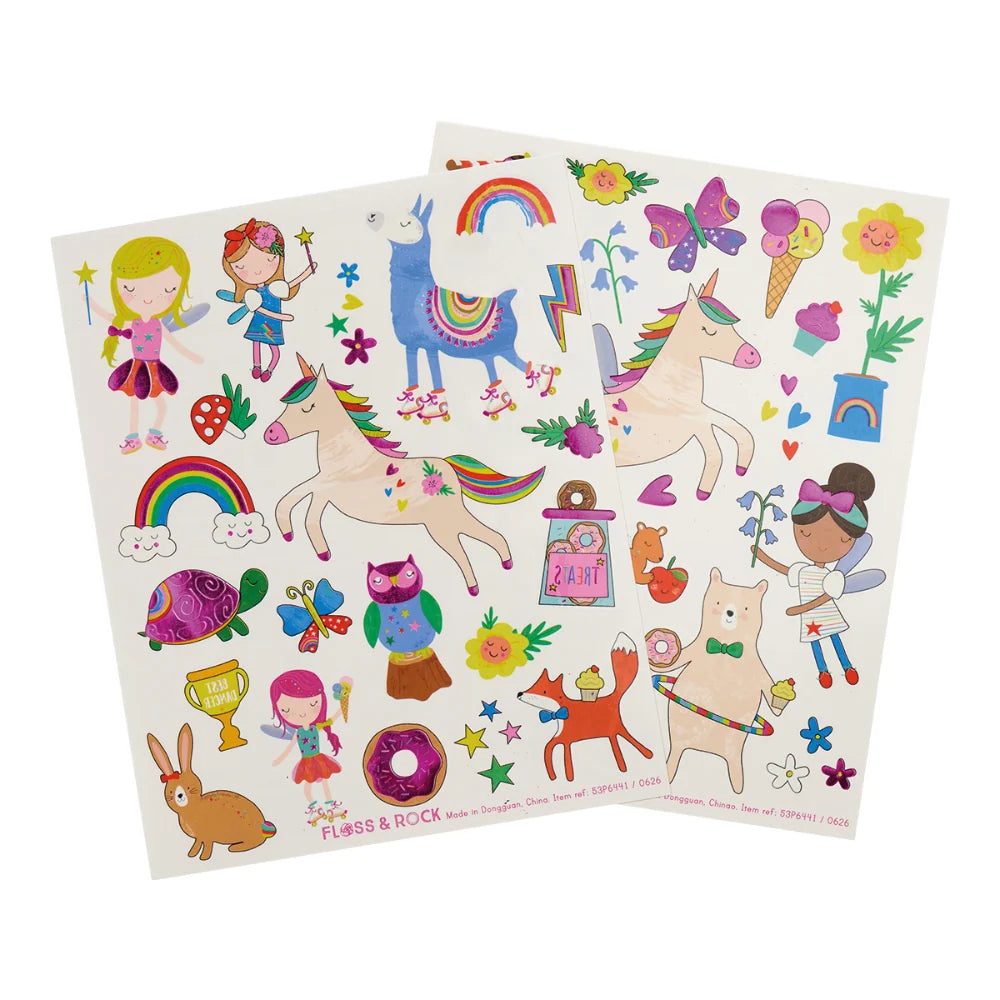 Floss and Rock Temporary Tattoos Rainbow Fairy