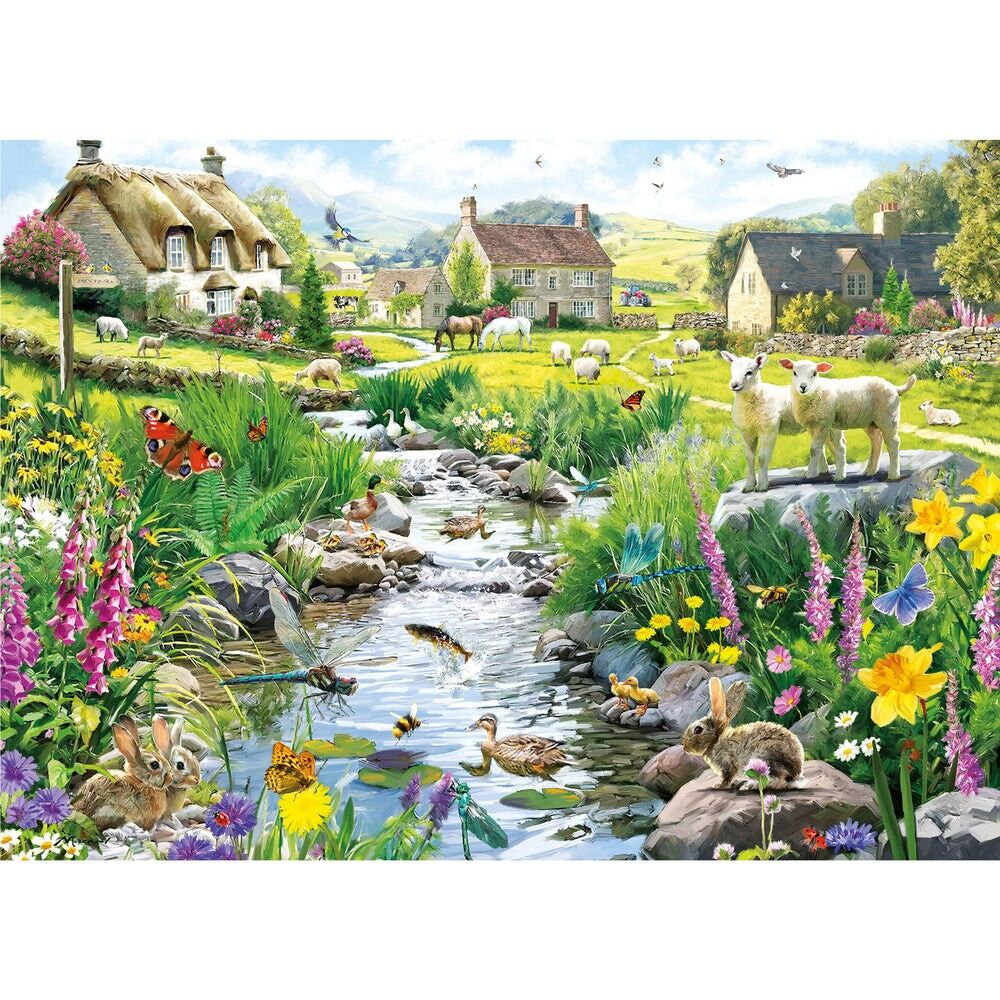 Gibsons 500pc XL Jigsaw Puzzle Babbling Brook