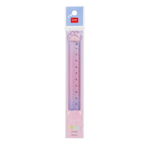Legami Meow 15cm Ruler Pink