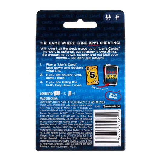 Liar's Uno Card Game