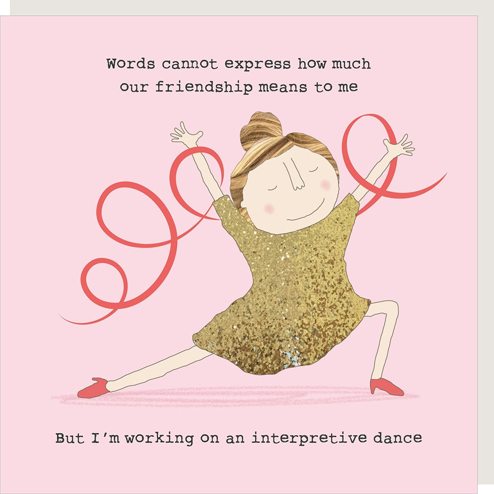 Rosie Made a Thing Greeting Card Friendship Dance