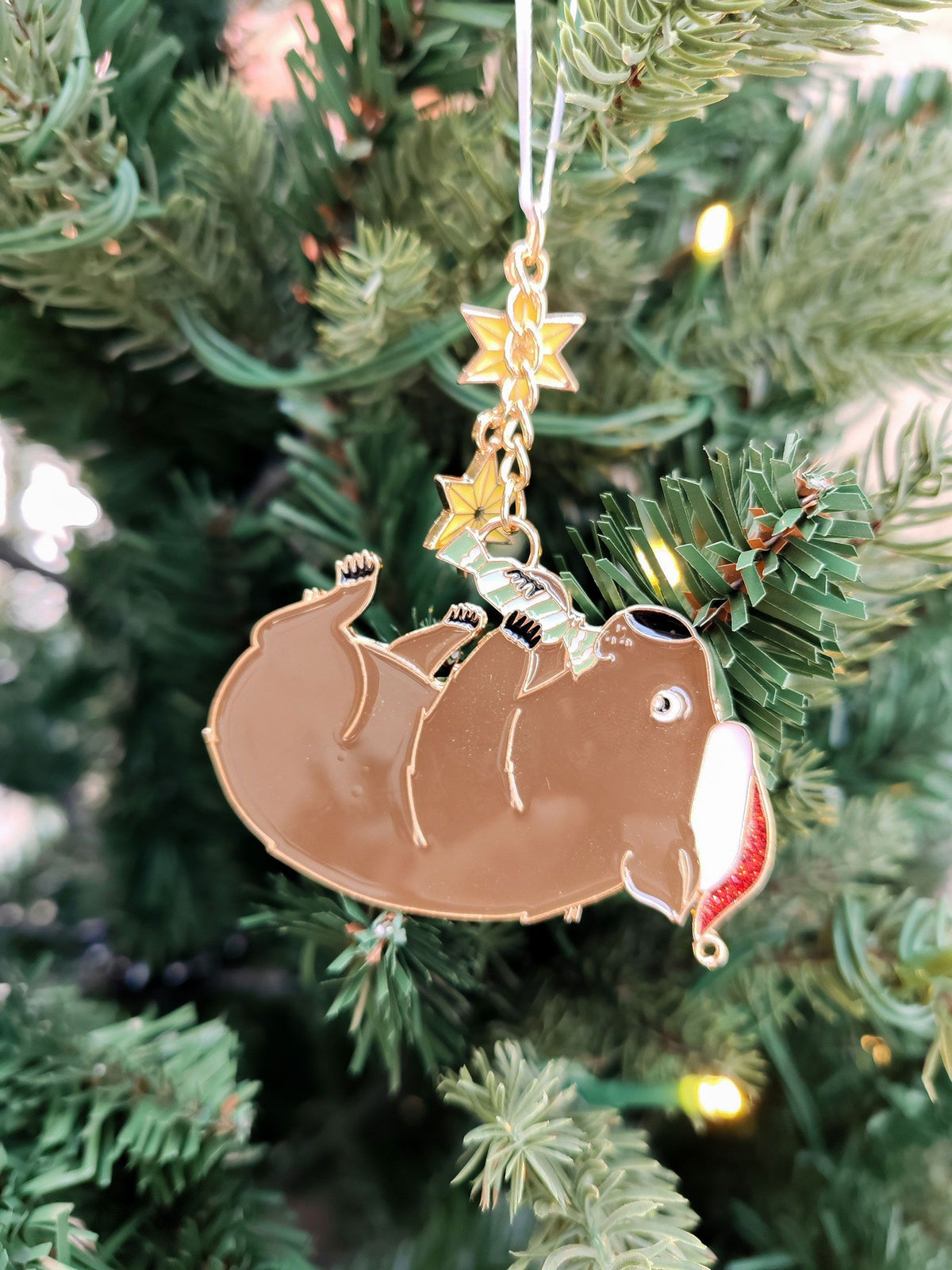 Urban Products Hanging Decoration Renee Treml Wombat with Stars