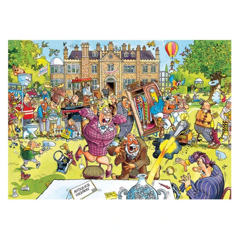 Wasgij? 1000pc Jigsaw Puzzle Retro #10 Antique Hunt