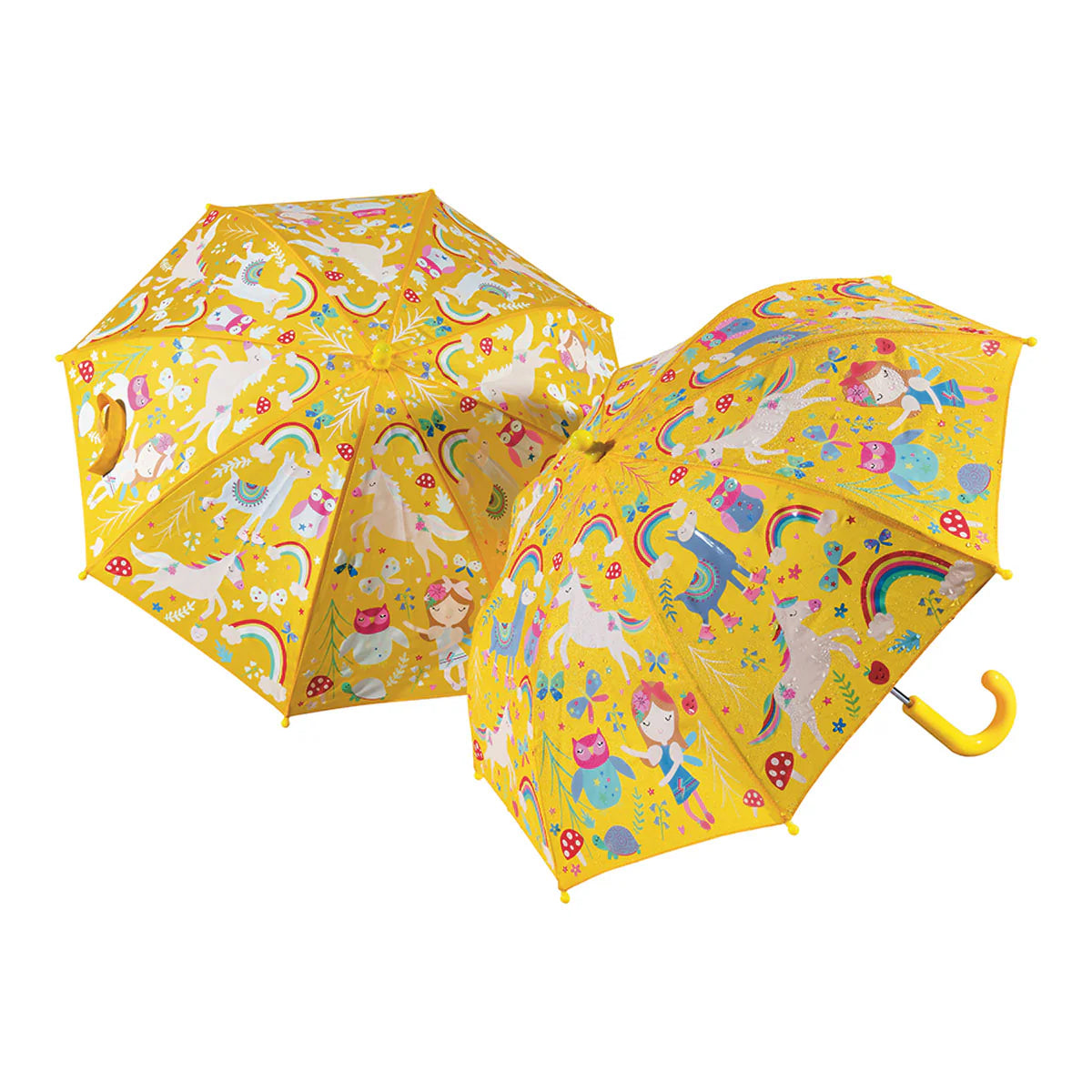 A fairy-tale inspired colouring changing kids umbrella from Floss and Rock.