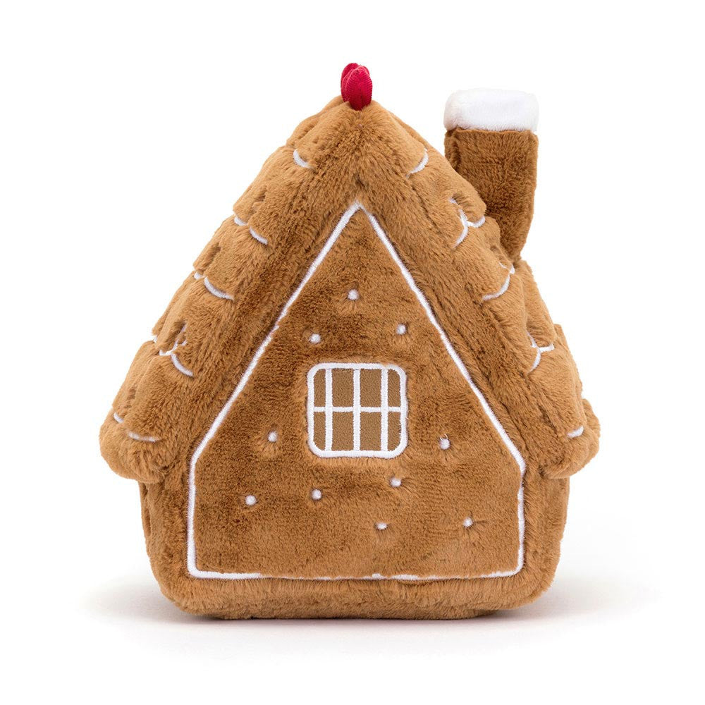 Jellycat Amuseables Gingerbread House plush – cosy Christmas-themed soft toy with sweet details, great for collectors and festive fun