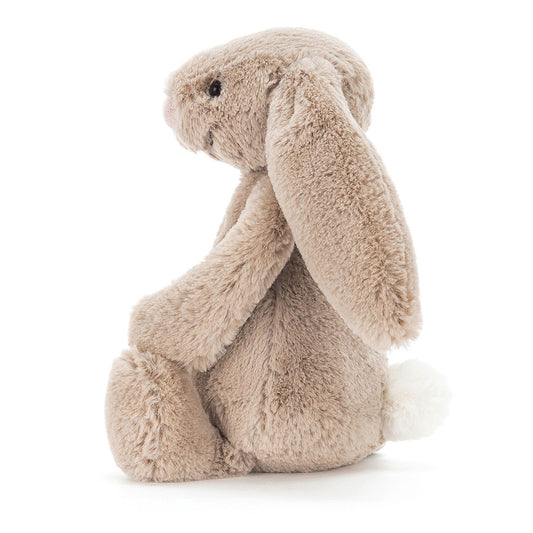 Small Bashful Beige Jellycat Bunny, with soft plush fur.