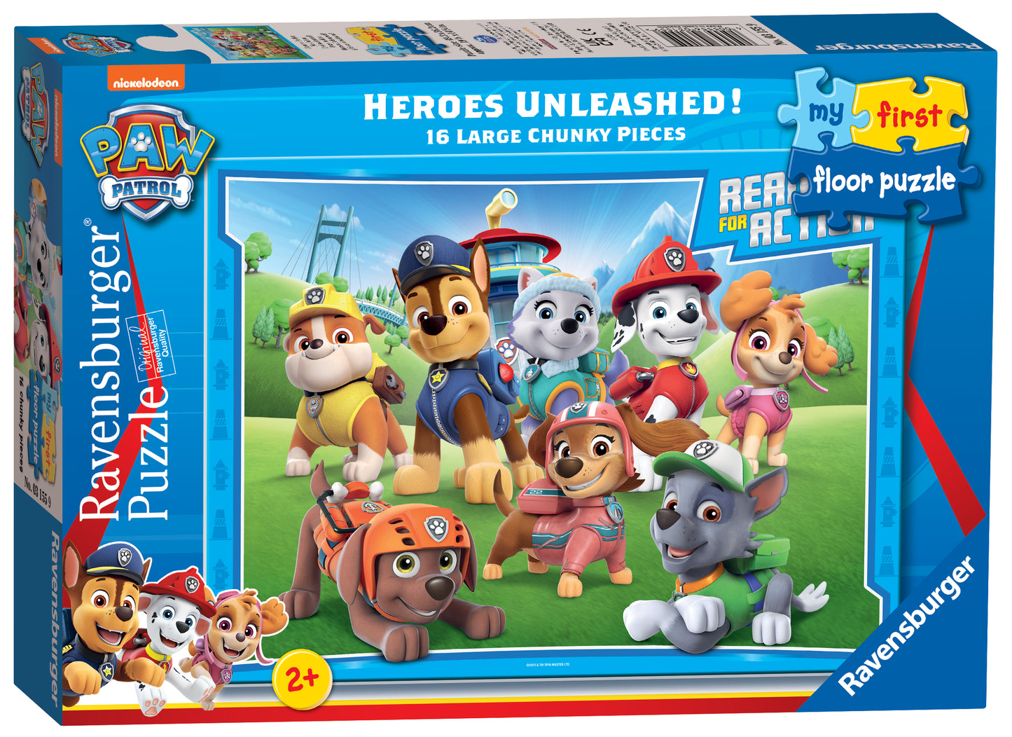 Ravensburger 16pc Jigsaw Puzzle Paw Patrol Heroes Unleashed My First Floor Puzzle