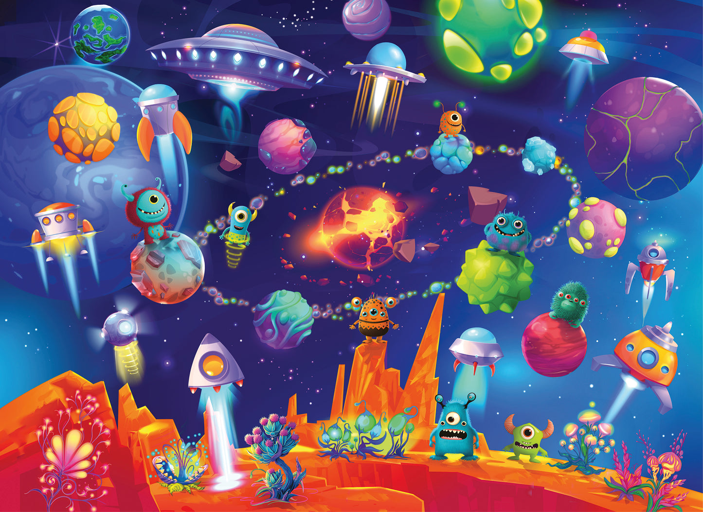 Ravensburger 60pc Jigsaw Puzzle Space Aliens