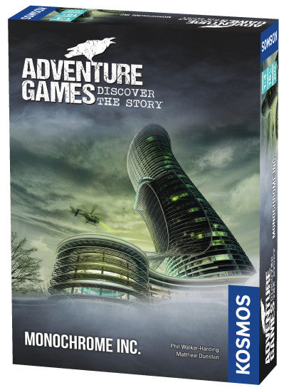 Adventure Games Monochrome Inc Co-Operative Board Game